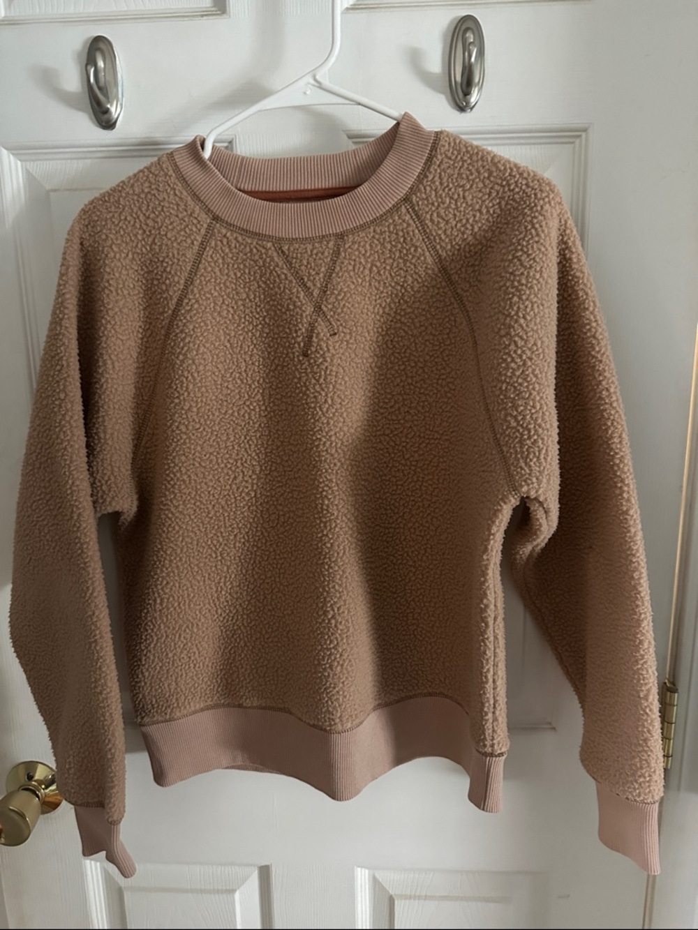 Everlane Sherpa Pullover Sweater - Taupe